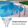  Pool Vacuum Head Triangular Head For Flexibility Inground Pool Sweeper