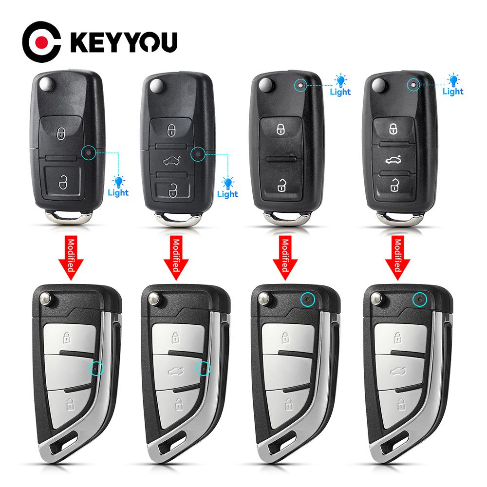 Pouzdro na klíče od auta pro Vw B5 Pro Volkswagen Beetle Caddy Passat Golf Jetta Polo Scirocco Tiguan Touran Skoda Seat Kryt