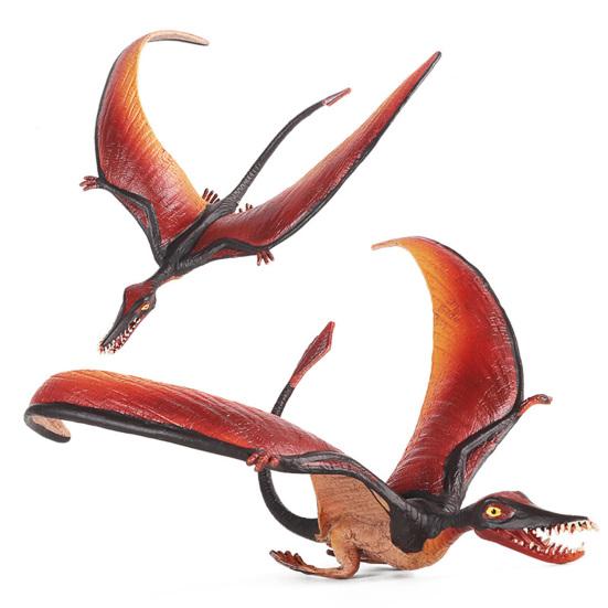 Dinosaur Figurine Clear Texture Jurassic Dinosaur Pterodactyl Solid Pterosaur Collection Good Fidelity Animal Cognition Ornament Children Toy Model