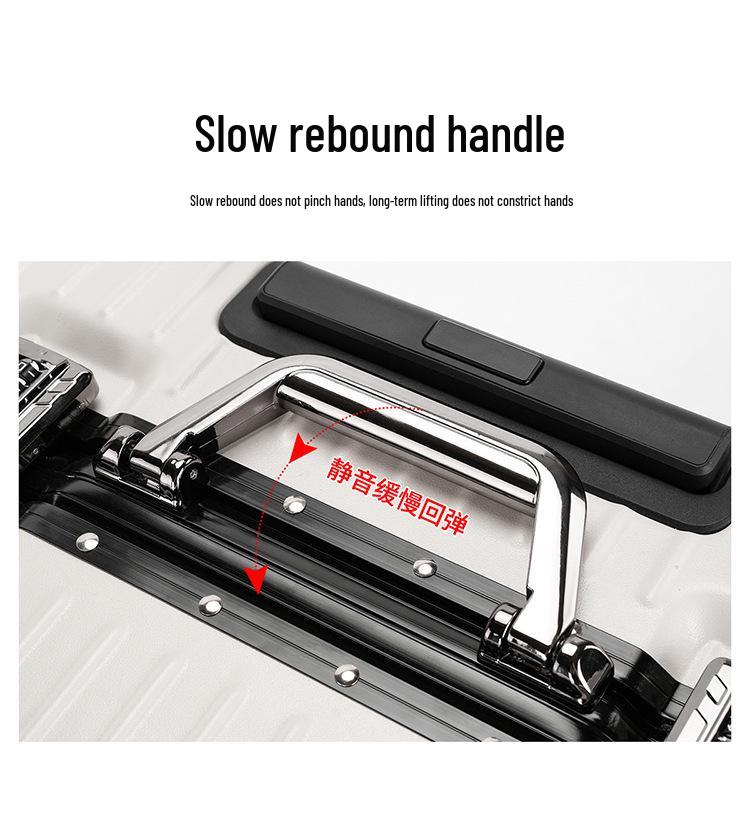 Lightweight 18-Inch Aluminum Carry-On Trolley with Quiet Wheels, Sturdy and Durable