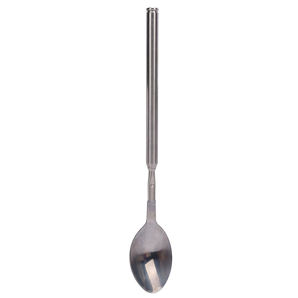 Telescopic Spoon Stainless Steel Ergonomic Design Multifunctional Dinner Retractable Spoon for Barbecue