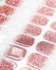 Gel Toe Nail Art Stickers - Semi-Cured UV Lamp Foot Nail Polish Stickers