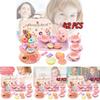 Delightful Pretend Play Kitchen Set With Realistic Food And Dessert Accessories Gift Box