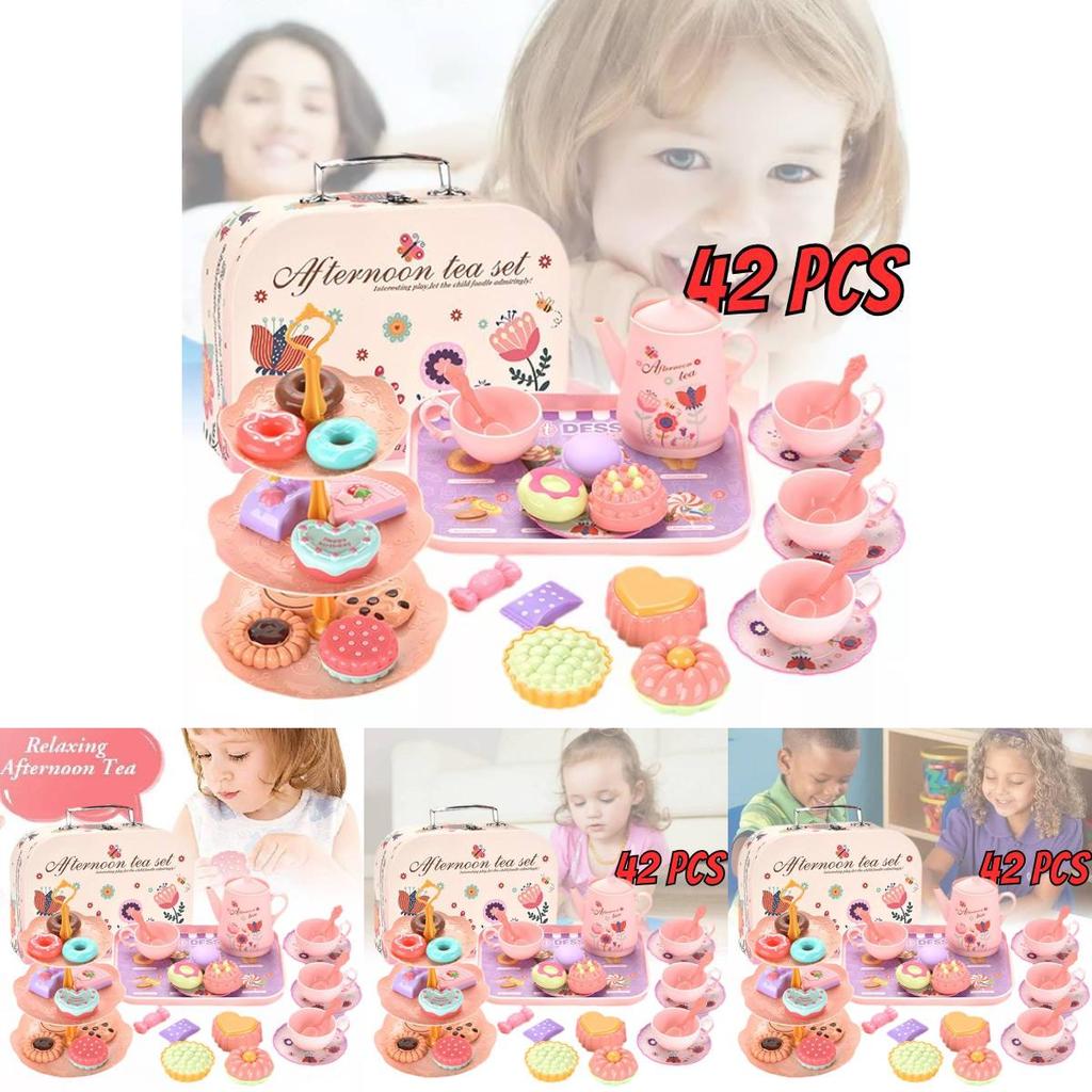 Delightful Pretend Play Kitchen Set With Realistic Food And Dessert Accessories Gift Box