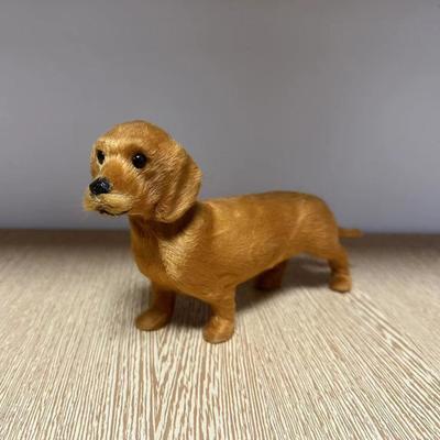 Kids Plush Dachshund Toy Realistic Interactive Panda Plushie Toddlers Boys Girls Educational Simulation Animal Doll Holiday Birthday Gift