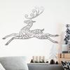 Metal Crafts Christmas Deer Indoor And Outdoor Ornaments Flying Deer Wall Decoration