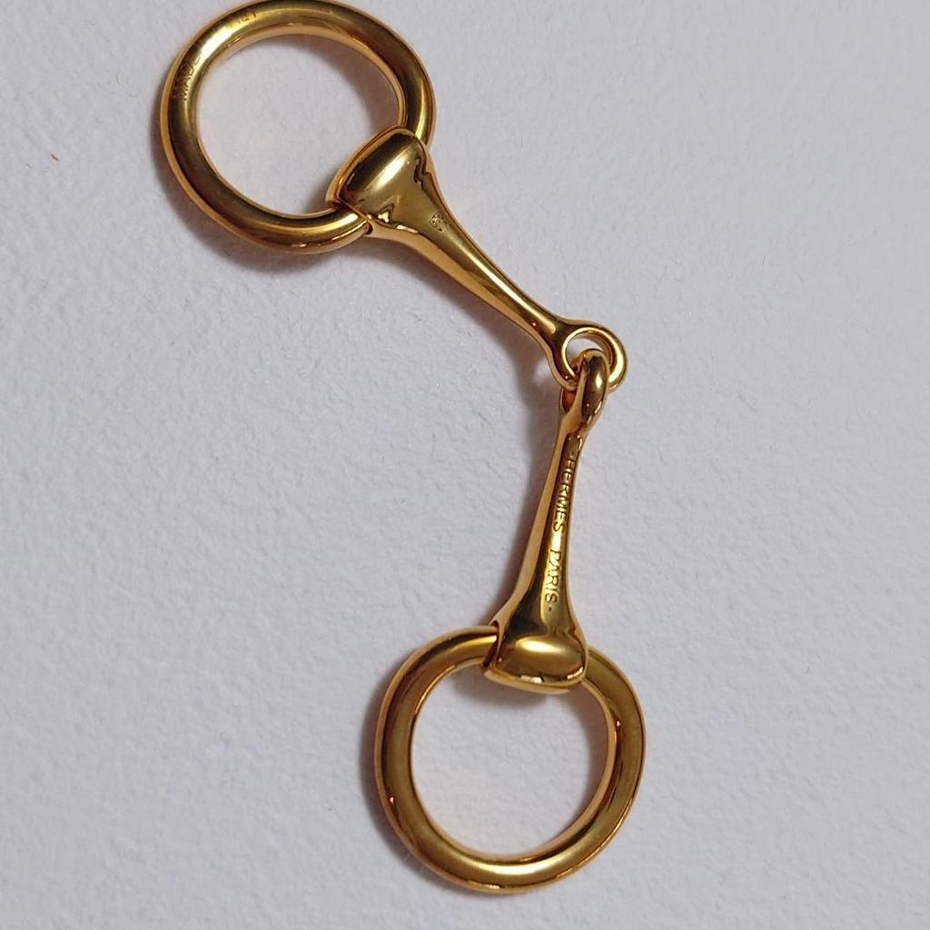 Used HERMES scarf ring "Mini-Malles" rose gold