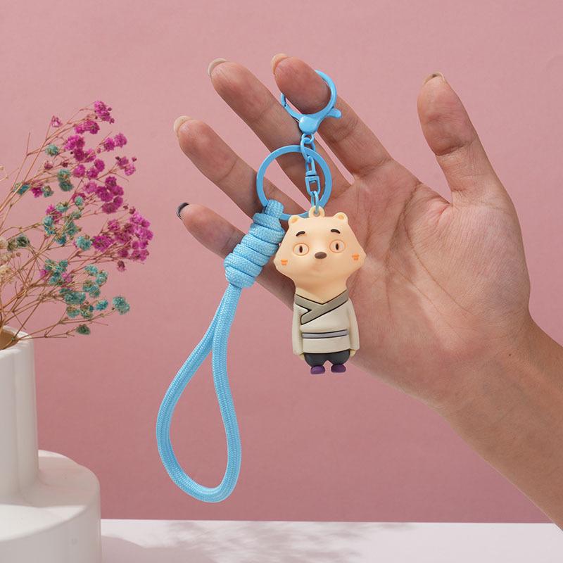 Yokai Anime Keychain Pendant: Cartoon Stray Mountain Doll Accessory & Bag Charm