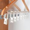 Multi-functional Clothes Drying Rack - Strongly Fixed Plastic Non-slip Clips - Windproof Clothes Drying Set