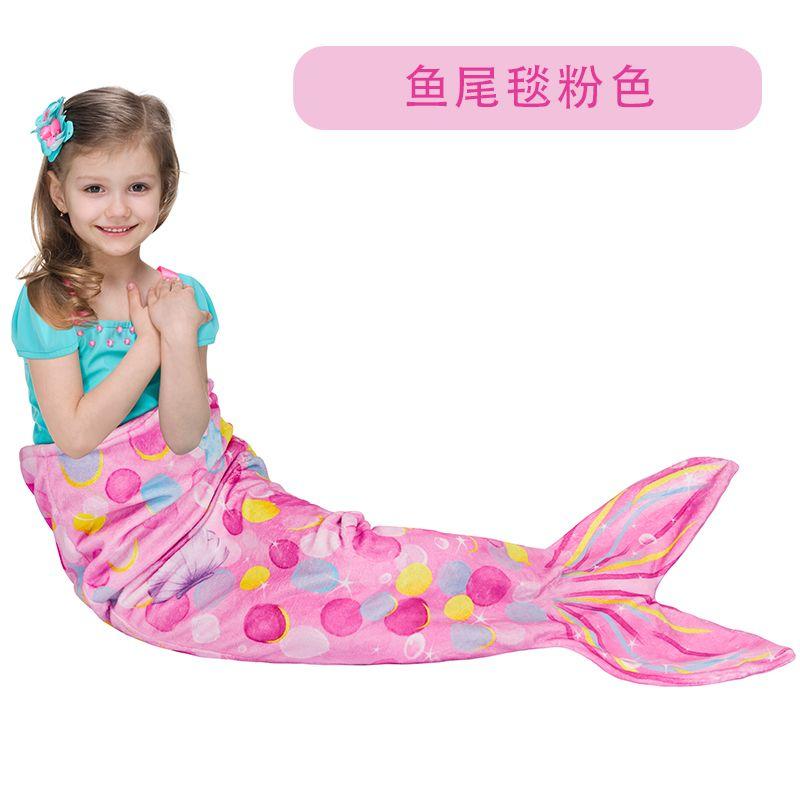 Mermaid Sleeping Bag Universal Soft Mermaid Tail Blanket Beautiful Cozy Rainbow Mermaid Blanket Children's Anti Kick Sleeping Bag