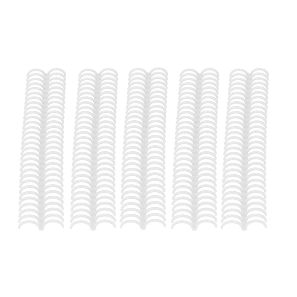 10 Pcs Loose Leaf Binding Spine 30 Holes 22mm Inner Diameter Wear Resistant Plastic Binding Rings
