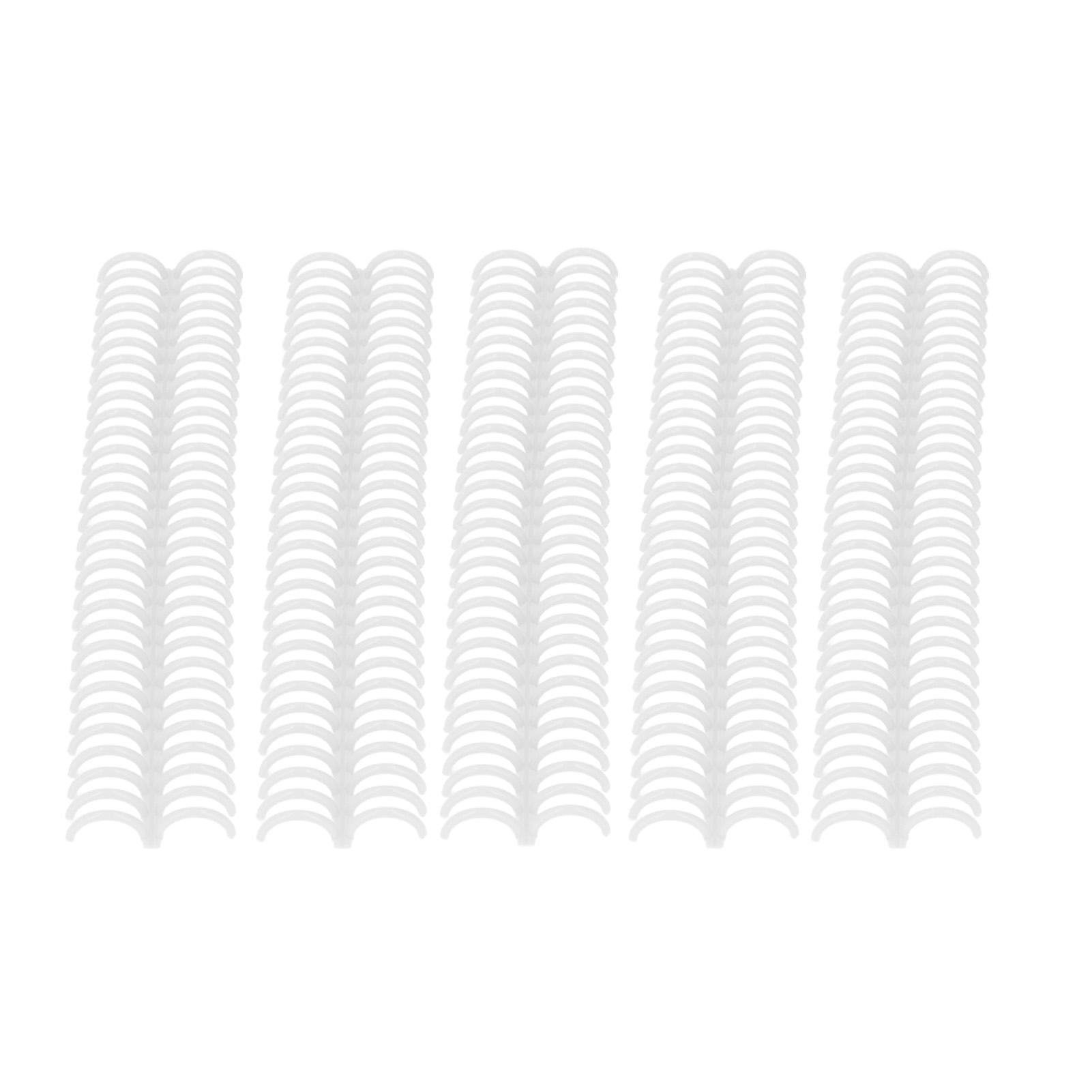 

10 шт. свободных листов для переплета корешок 30 отверстий 22 мм внутренний диаметр износостойкие пластиковые переплетные кольца белый