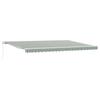 Retractable Awning Green and White 500 X 300 Cm