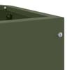 Corner Planter Olive Green 45 x 45 x 35 cm Steel