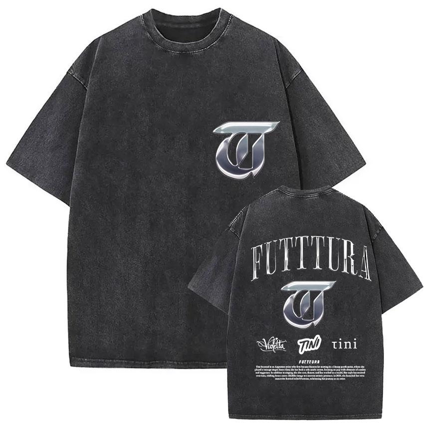 Vintage Washed Tini Stoessel Tour 2026 Graphic TShirt Men Women Casual High Quality Fashion Oversized Cotton T Shirt Streetwear