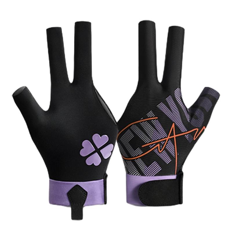1Pc 3 Finger Pool Glove Snooker Cue Sport Glove Comfortable Antiskid Left Right Pool Snooker Glove Billiard Accessorys
