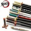 New 17 Styles Japan Anime Demon Slayer Model Gel Pen 0.5mm Black Refill Cosplay Prop Kid Student Gift SlayerWeapon Sword