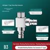Washing Machine Water Inlet Splitter: Two-Way Copper Connector with Automatic Shut-Off Valve