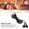 Electrode Wire 2.35mm Plug 2 Snap Connectors Portable TENS Unit Cable for Physiotherapy Machine 4.9ft 5pcs