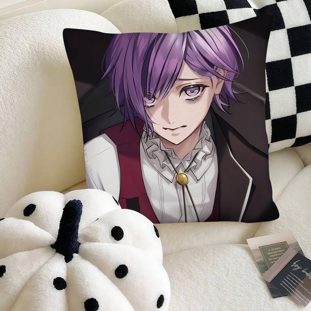 Sakamaki Kanato Otome Game DIABOLIK LOVERS Pillow Case Square Pillow Bedroom Sofa Leisure Comfort Cushion Car Home Decoration