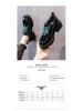2025 Retro British Style Women's Shiny Leather Lace-Up Platform Loafers