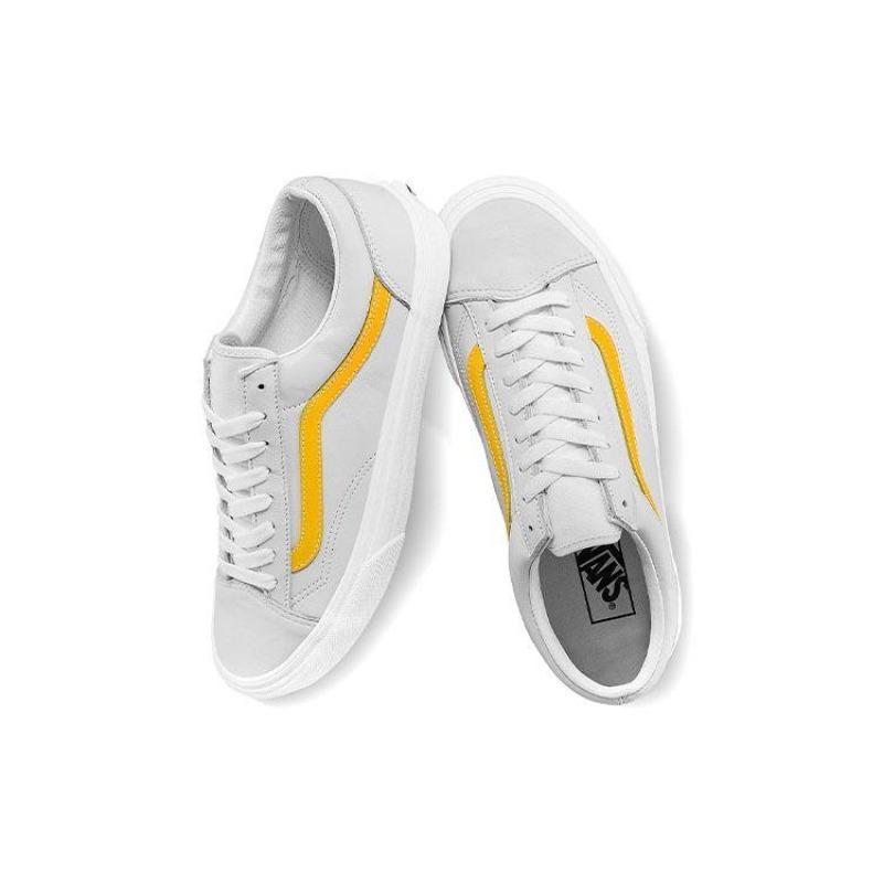 Vans Style 36 Low Top Skate Shoes Unisex White Yellow VN0A54F6A6A