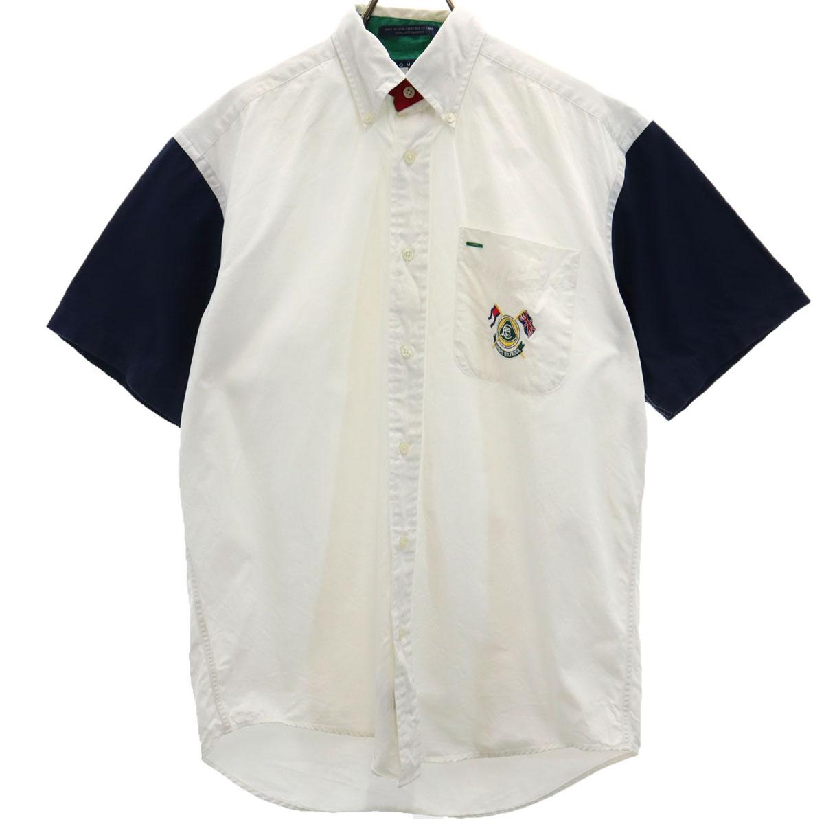 

TOMMY HILFIGER 90s Old Short sleeve Button down shirt S off white Men s Used