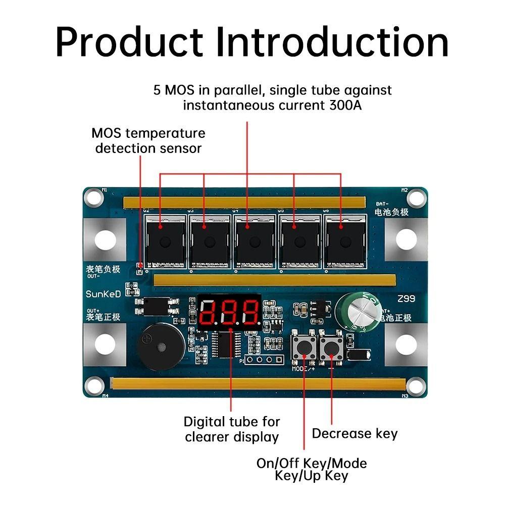 12V Spot Welding Machine Digital Display 18650 Battery Welder DIY Welding Kit Electronics Repair