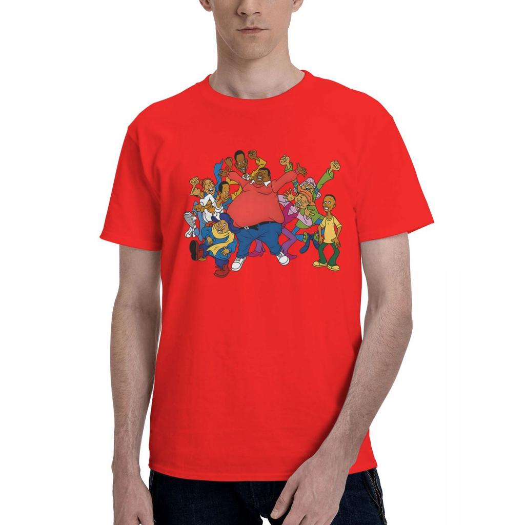 Fat Albert En CosbyS Kind 100 Katoen Casual Ademend Comfortabel T-shirt Voetbalshirts 2025 Kleding Mannen