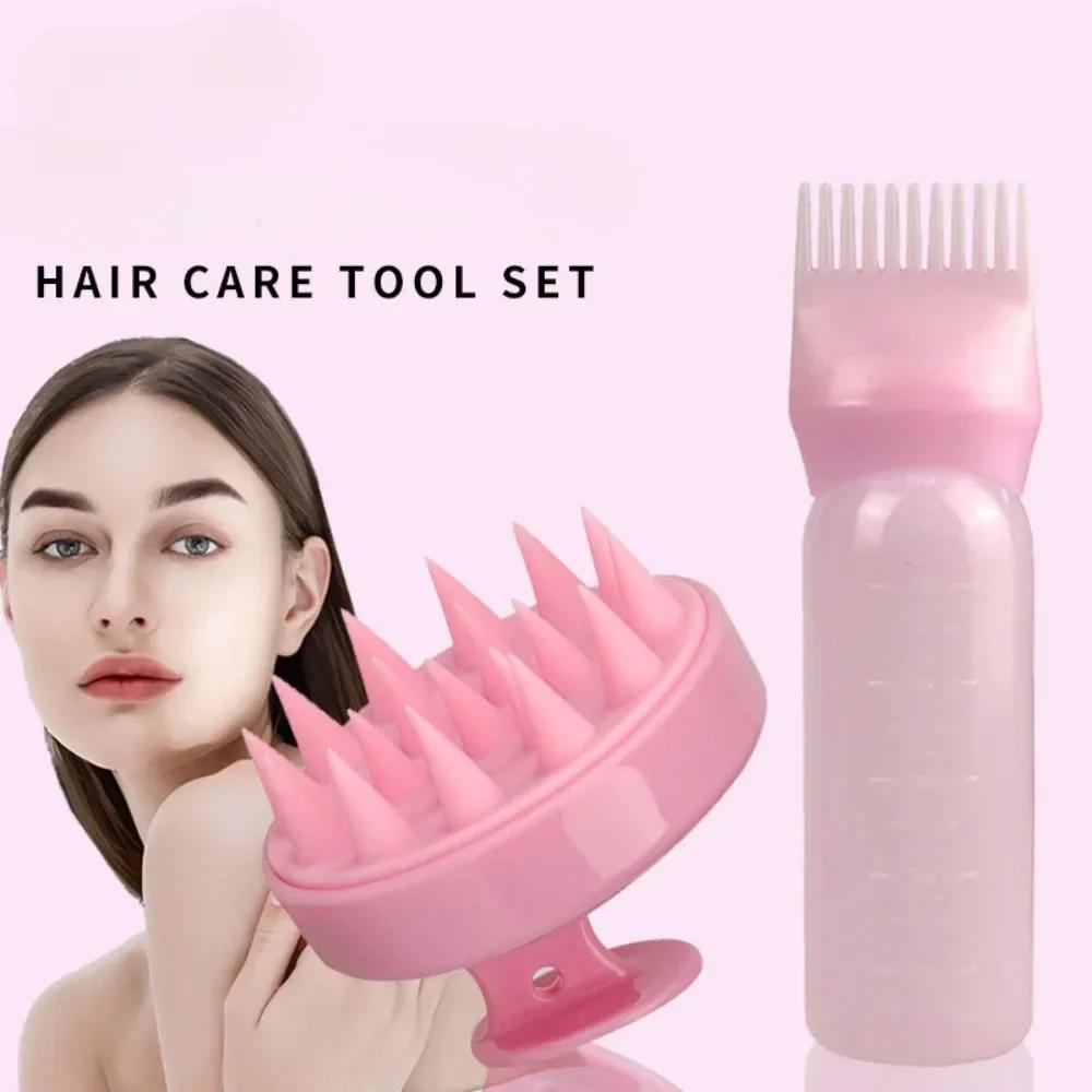 2 Pieces Silicone Scalp Massage Comb - Soft Shampoo Brush for Growth, Shampoo and Shower, Gentle Scalp Massager for Hair Care