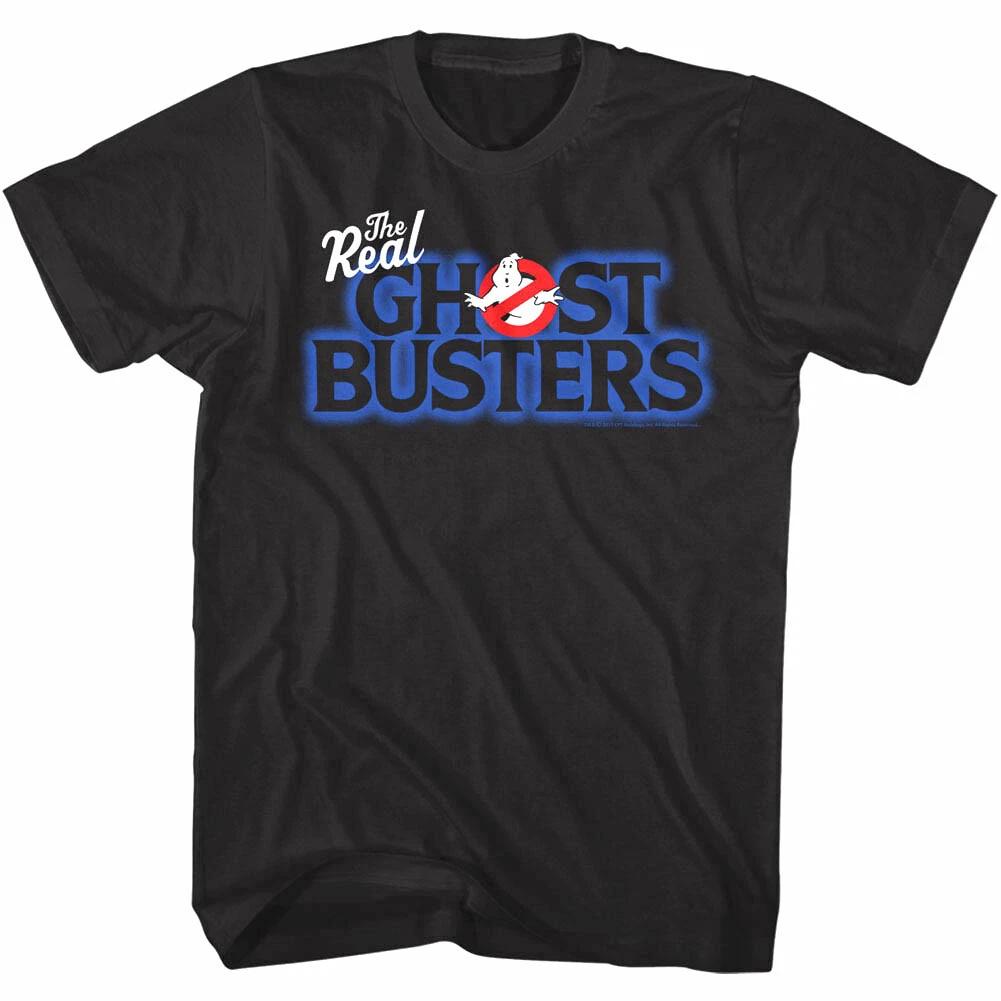 Real Ghostbusters Glowing Logo Men's T Shirt