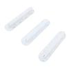 3PCS Fin Box Set PVC Surfboard Surf Fins Plugs Set with Screws Key for Paddle Board Fin Replacement White