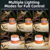 Camping String Lights, Retractable Camping String Fairy Lights Lanterns 10 M with 12 Lighting Modes, 1200 mAh USB Rechargeable