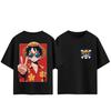 2026 Hot Sale Anime One Piece Nika Luffy Printed T-shirt Men and Women Summer Cotton Clothing Fashion Breathable Anime Fans Short Sleeve Tops