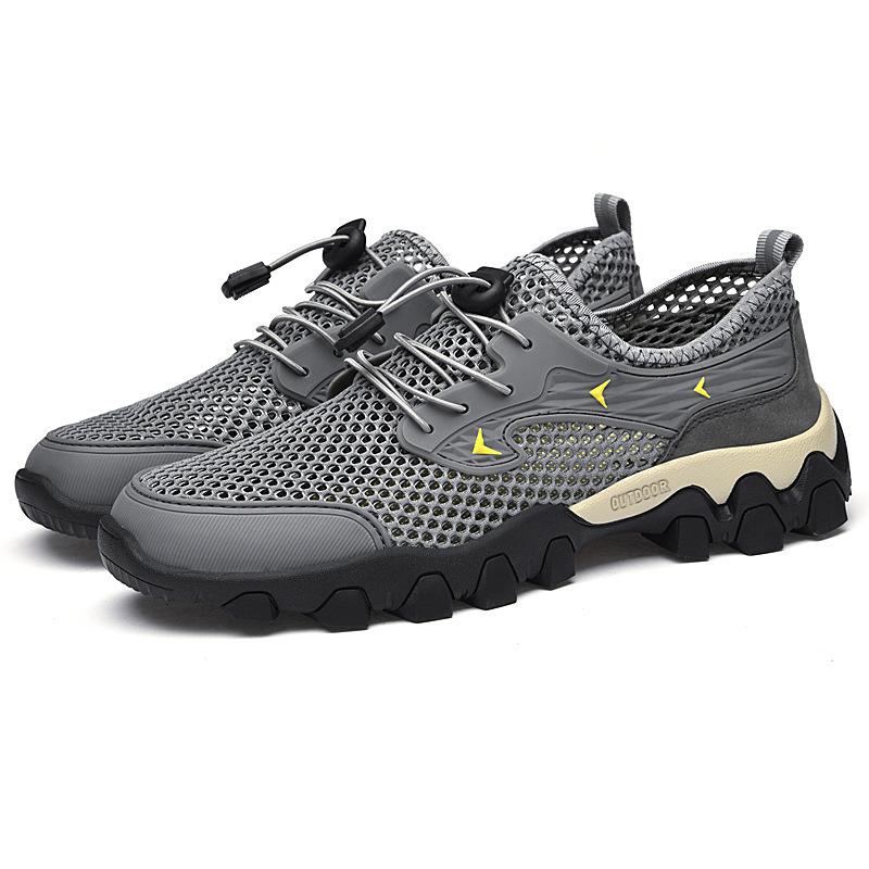 New men's shoes summer mesh breathable casual shoes boys outdoor sports shoes travel hiking shoes men's