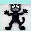 99 Notti nella Foresta Gatto Nero Peluche Bambola Per Collezionisti e Bambini