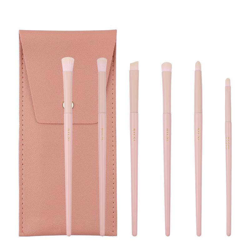 26-Piece Professional Pink Makeup Brush Set: Powder, Eyeshadow & Detail Brushes
