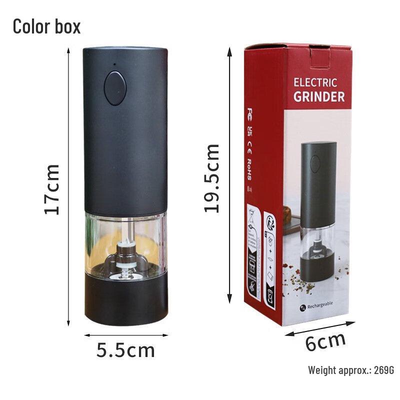 

ZISIZ Rechargeable Electric Pepper & Spice Grinder