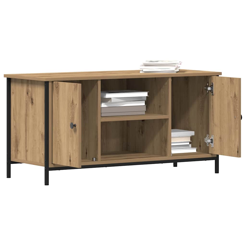 TV Cabinet Artisan Oak Finish 100 x 40 x 50 cm Engineered Wood