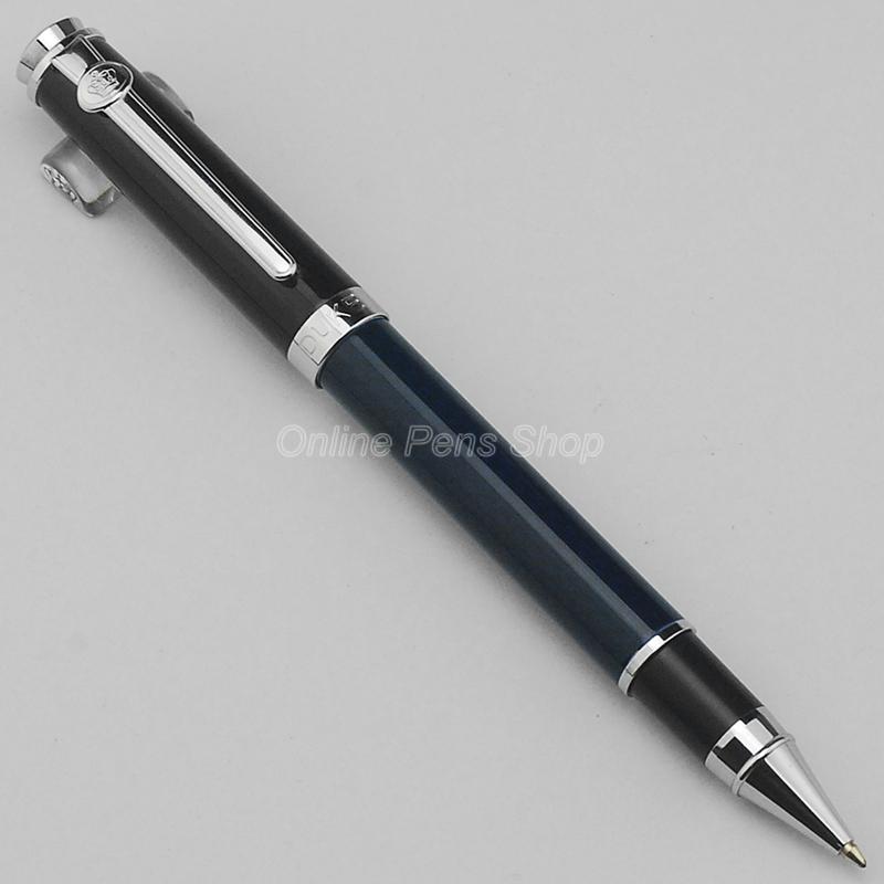 Duke Metal Dark Blue & Silver Carbon Fiber Rollerball Pen Professional Writing Pen DRP021