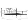 Black Metal Bed Frame 200*200 Cm