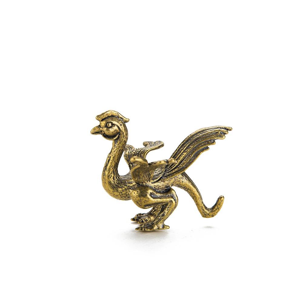 Bronze Dragon Ornament Office Home Accessories Crafts Four Divine Beasts Desktop Car Decoration Supplies