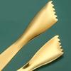 Ergonomic Ice Serving Tongs Rusts Resistant Stainless Steel Clip Easy Cleaning Professional Bartending Tool