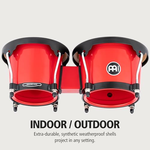 MEINL Percussion Bongo Journey Series Buffalo Head Red HB50R