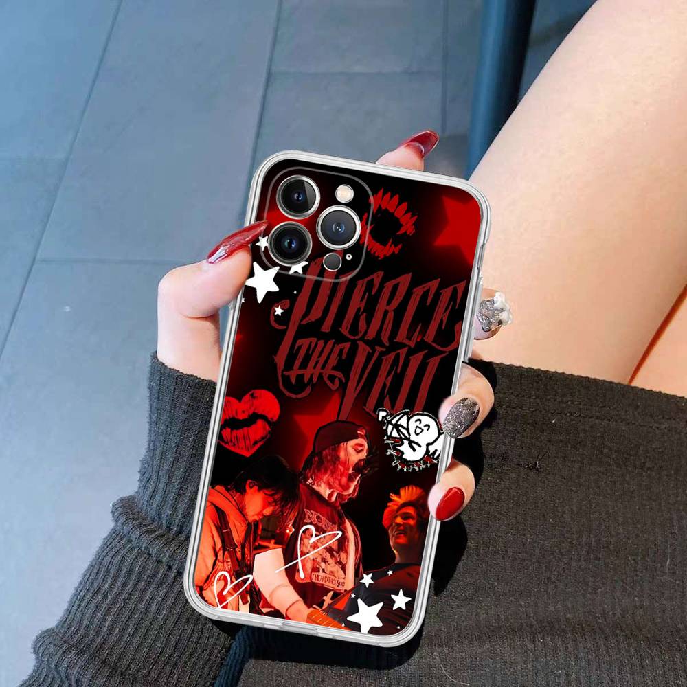 

P-Pierce The V-Veil Band For IPhone 17 16 15 14 13 12 11 Pro Max Plus Phone Case High End Silicone iPhone 14 plus