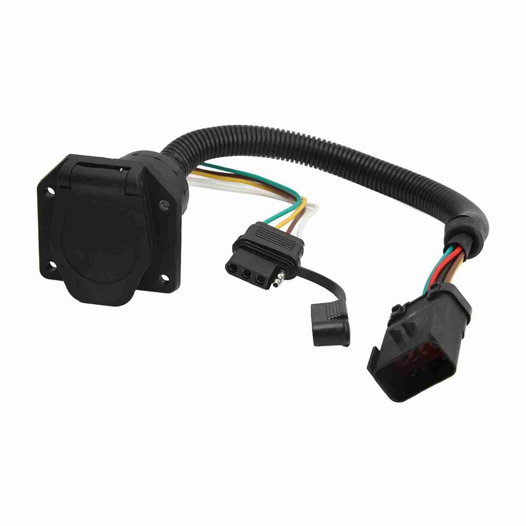 Trailer Wiring Harness 7 Pin 4 Pin Multi Plug Trailer Towing Plug Cord 20135 Replacement for Dodge Ram 1500 2000‑2008