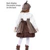 Detective Costume Accessorise for Kids Girls Detective Hat Glasses Sherlocks Detective Kit Girl British Preppy Outfit