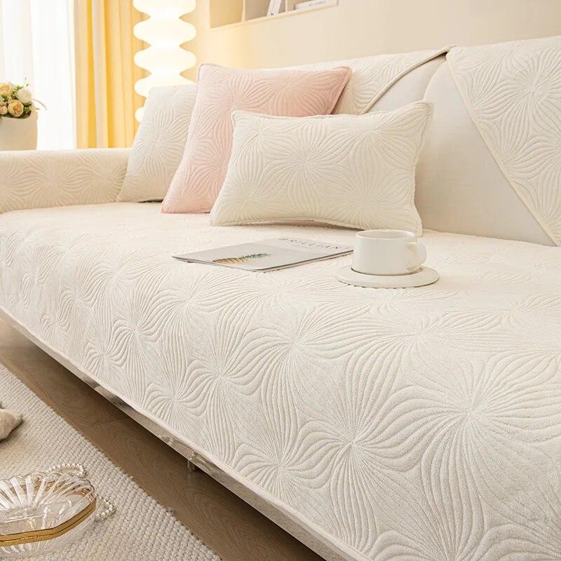 Thicken Plush Sofa Håndkle Nordic Universal Sofatrekk Sklisikkert kombinasjonssofatrekk Sofahåndkle til stuen Home Decor