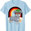 Schnauzer Dog Beer Oktoberfest Prost German Flag T Shirt