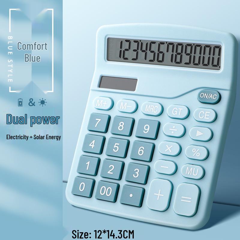 Compact Solar-Powered Calculator: Adorable Goddess Design for Office, School, Accounting & Finance